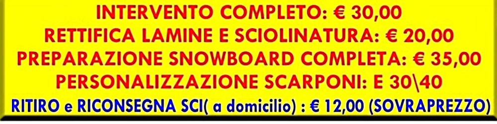 SKI SERVICE e NOLEGGIO SCI E SCARPONI 6 BANNER SKI SERVICE 2