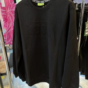 Icon felpa girocollo uomo IU9141F colore nero logo nero