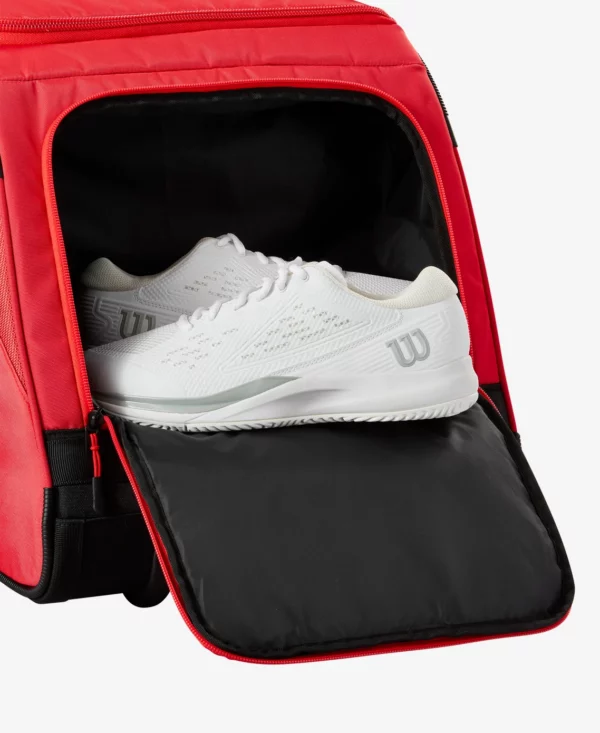 WILSON SUPER TOUR RED TRAVEL BAG 2025 CON RUOTE - immagine 4