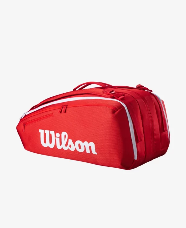 WILSON BORSA PORTA RACCHETTE Super Tour Rosso 15 pk 2025 + omaggio - immagine 5