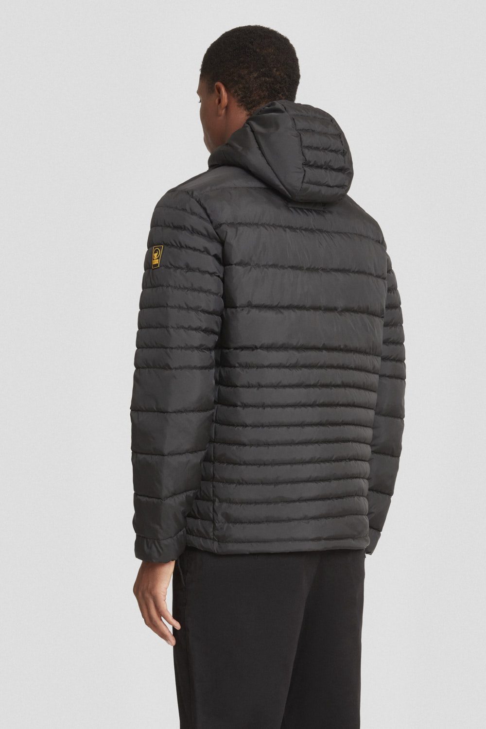 Piumino trapuntato nero con cappuccio Ciesse Piumini KEEFE QUILTED uomo 3 Piumino trapuntato nero con cappuccio Ciesse Piumini KEEFE QUILTED uomo - immagine 3