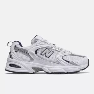 Scarpe New Balance 530SG unisex bianco con blu indigo