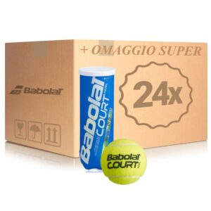 Babolat Court Padel Cartone da 24 Tubi 3 Palle + OMAGGIO