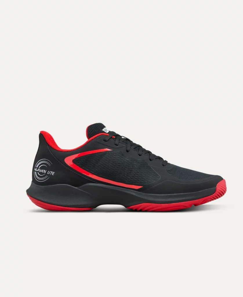 SNEAKERS AREA 9 Scarpe Wilson Hurakan Lite Padel Uomo nero con rosso