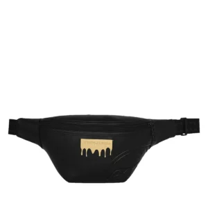 Marsupio Sprayground Gold Brick LUXE SAVVY Crossbody nero