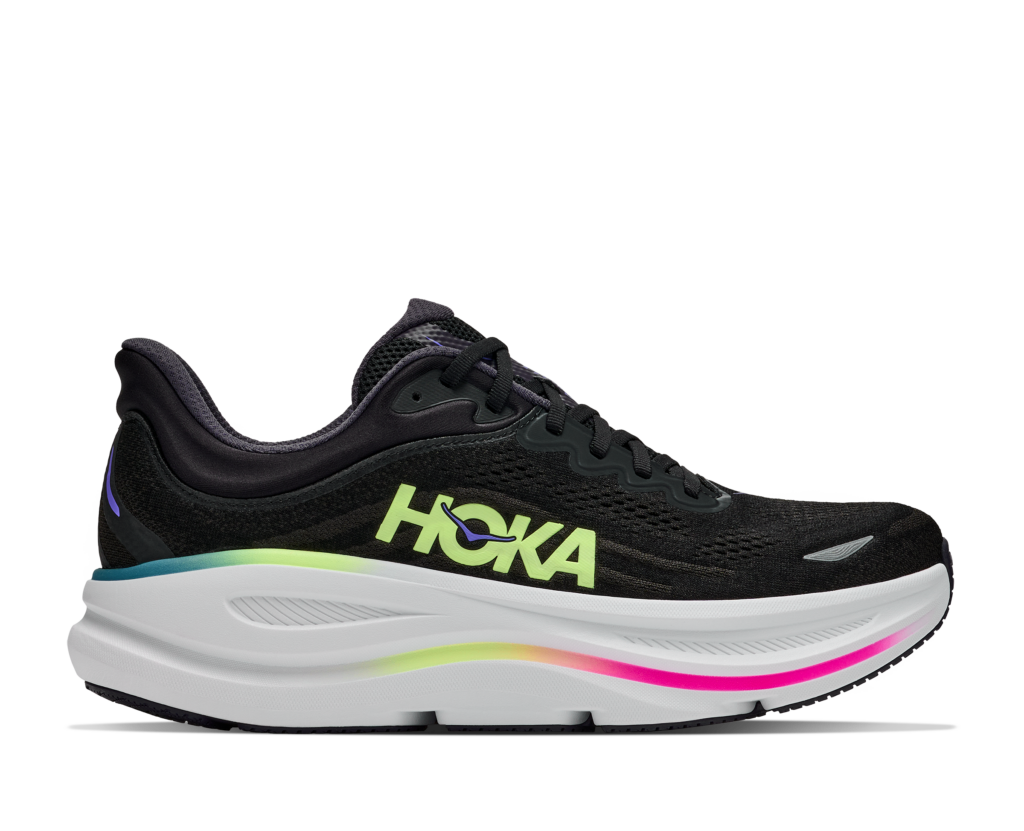 SNEAKERS AREA 7 Scarpe Hoka M BONDI 9 uomo colore BLACK / NEON YUZU 1162011-BNNY