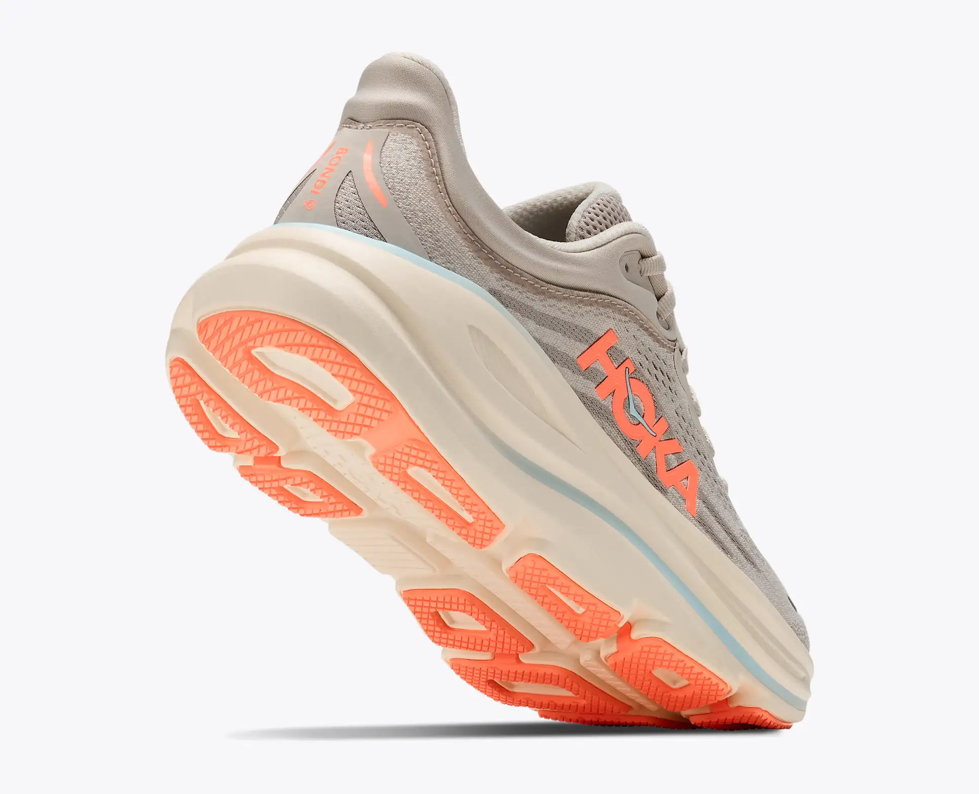 SCARPE HOKA DONNA W BONDI 9 RIVER ROCK GREY / MINER + OMAGGIO 4 SCARPE HOKA DONNA W BONDI 9 RIVER ROCK GREY / MINER + OMAGGIO - immagine 4