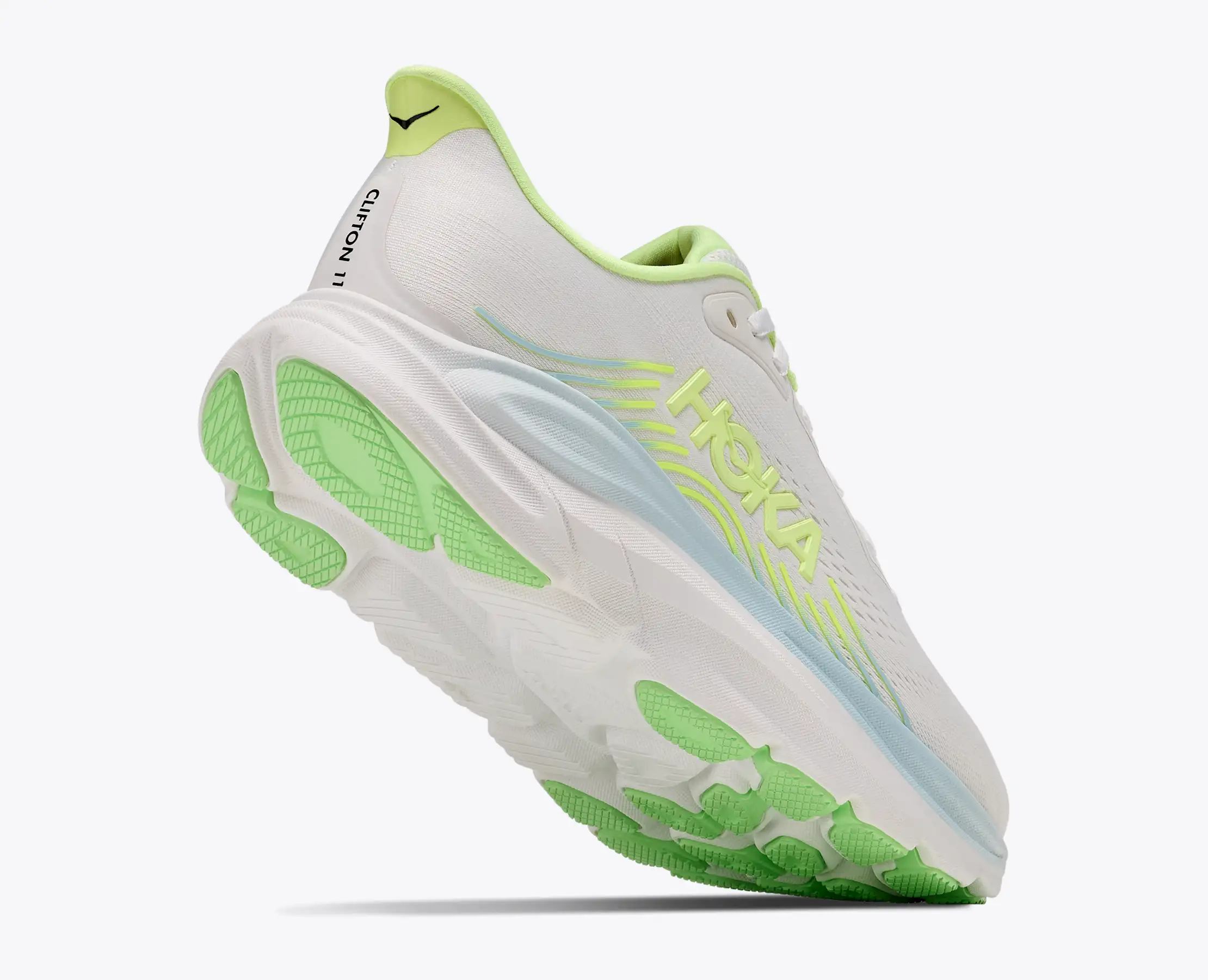 Scarpe Hoka donna W Clifton 11 Frost / Neon Yuzu + omaggio 2 Scarpe Hoka donna W Clifton 11 Frost / Neon Yuzu + omaggio - immagine 2