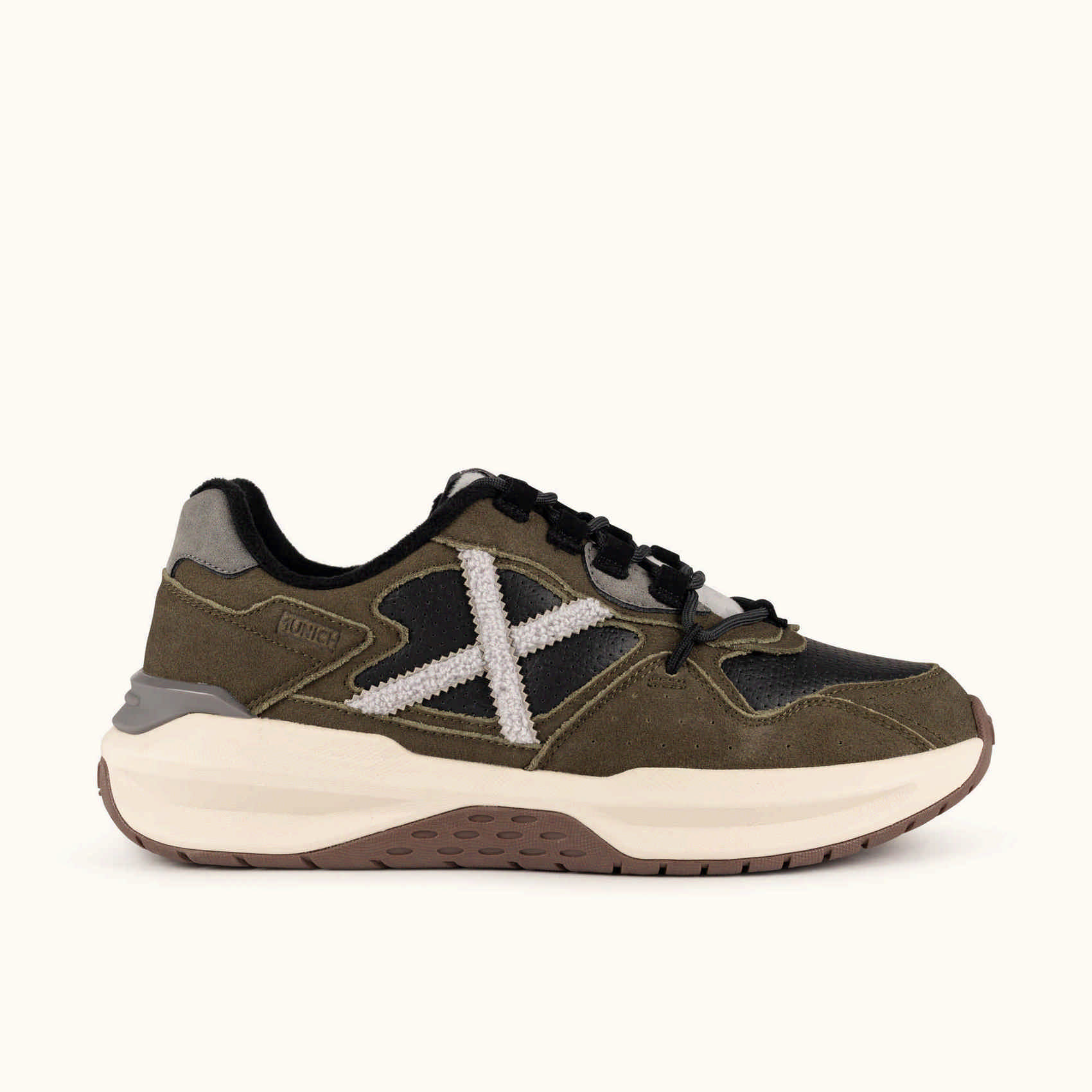 Scarpe uomo Munich Nexa 25 verde kaki, nero e grigio 6 Scarpe uomo Munich Nexa 25 verde kaki, nero e grigio - immagine 6