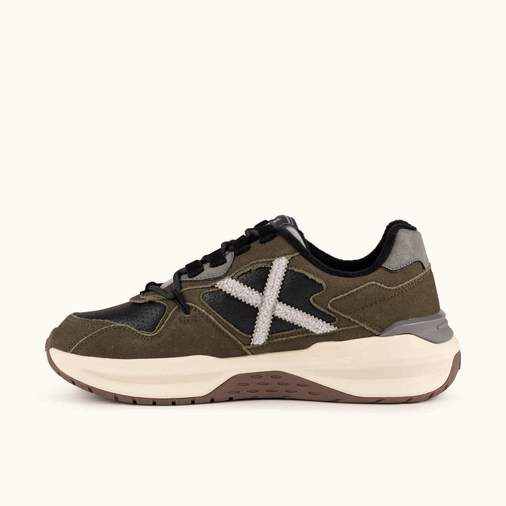 Scarpe uomo Munich Nexa 25 verde kaki, nero e grigio 5 Scarpe uomo Munich Nexa 25 verde kaki, nero e grigio - immagine 5