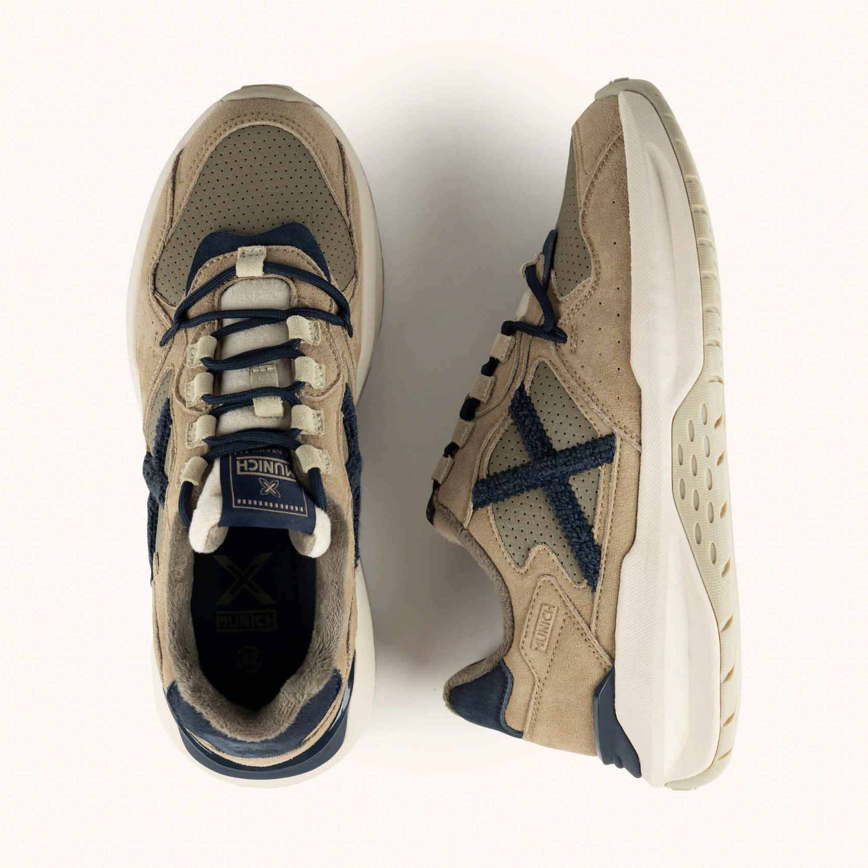 Scarpe Uomo MUNICH NEXA 26 Beige, Blu navy e Oliva 6 Scarpe Uomo MUNICH NEXA 26 Beige, Blu navy e Oliva - immagine 6