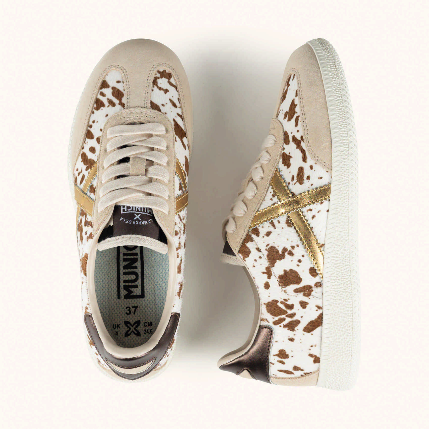 Scarpe donna MUNICH BARRU 243 Sneakers dallo stile urbano Beige, Oro e Marrone 4 Scarpe donna MUNICH BARRU 243 Sneakers dallo stile urbano Beige, Oro e Marrone - immagine 4