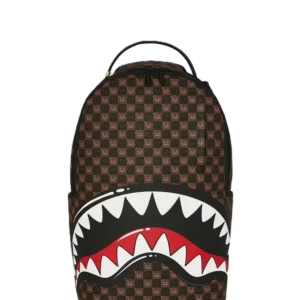 Sprayground Zaino SHARK IN PARIS WTF BUBBLY BROWN CHECK Unisex 910b8634nsz Marrone