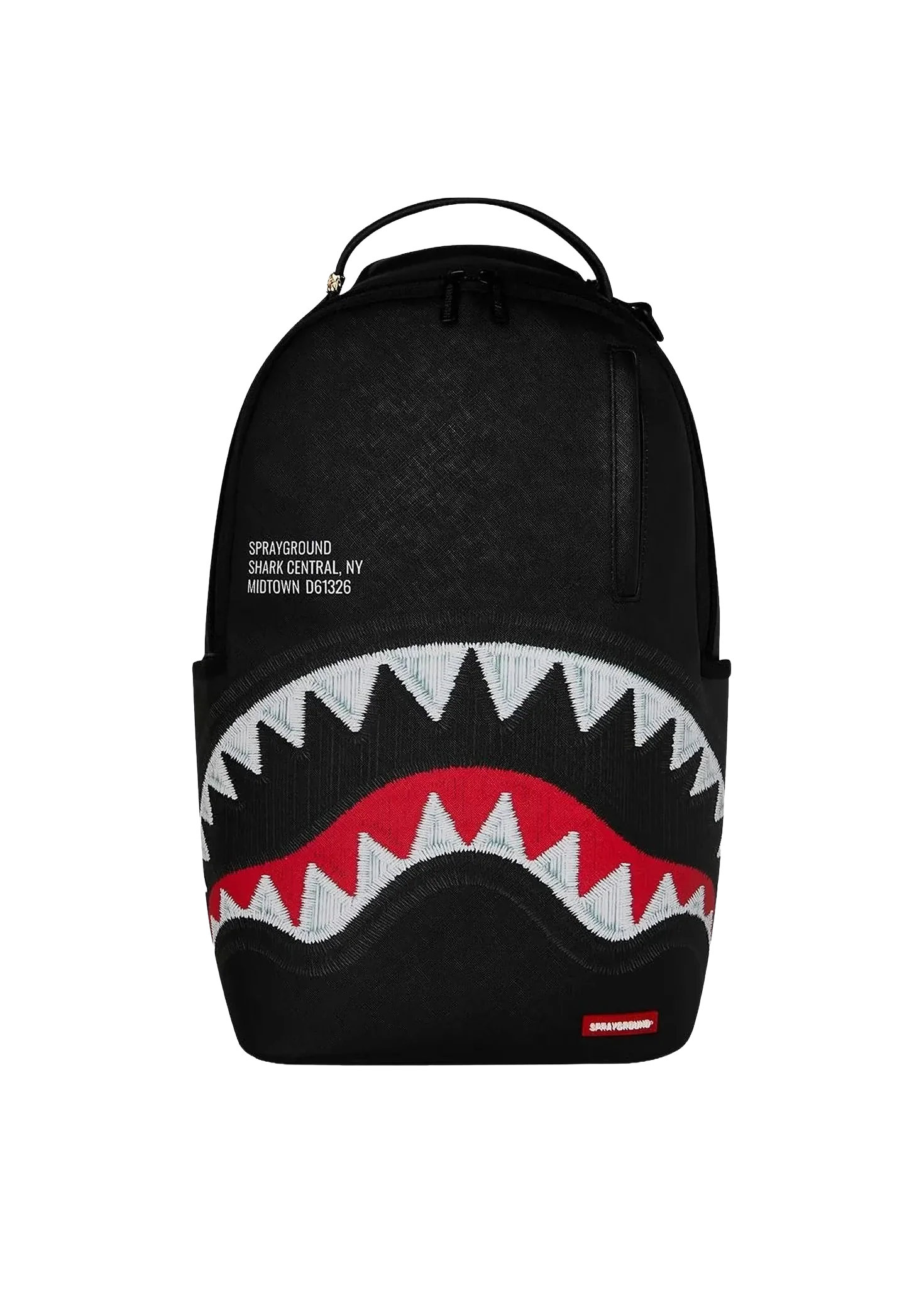 ZAINO SPRAYGROUND SHARK CENTRAL BLACK EMBROIDERED NERO 910B9629NSZ 1 ZAINO SPRAYGROUND SHARK CENTRAL BLACK EMBROIDERED NERO 910B9629NSZ