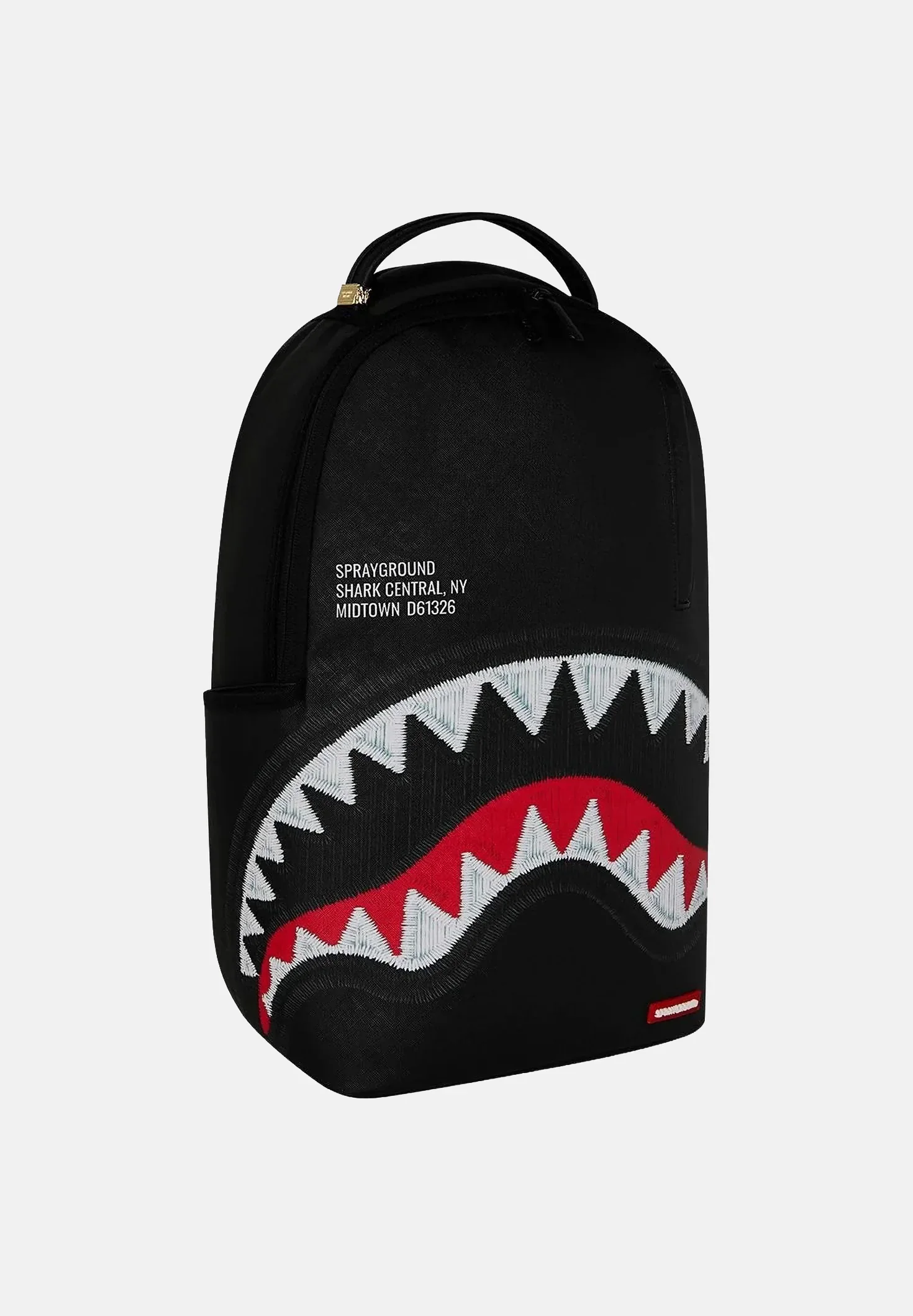 ZAINO SPRAYGROUND SHARK CENTRAL BLACK EMBROIDERED NERO 910B9629NSZ 4 ZAINO SPRAYGROUND SHARK CENTRAL BLACK EMBROIDERED NERO 910B9629NSZ - immagine 4