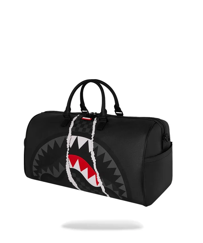 Borsa Sprayground CENTER RIP REVEALING GRAY CHECK MINI DUFFLE NERO 6 Borsa Sprayground CENTER RIP REVEALING GRAY CHECK MINI DUFFLE NERO - immagine 6