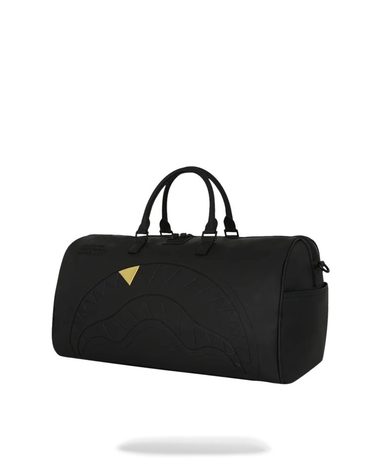 BORSA SPRAYGROUND BLACKED OUT EMBOSSED GOLD TOOTH DUFFLE 2 BORSA SPRAYGROUND BLACKED OUT EMBOSSED GOLD TOOTH DUFFLE - immagine 2