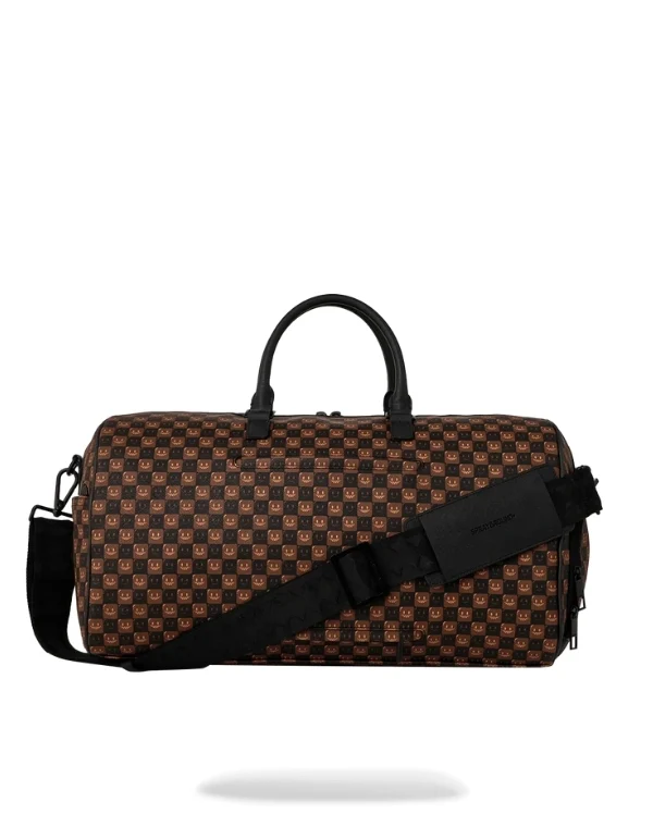 BORSA SPRAYGROUND SHARKS IN PARIS WTF BUBBLE BROWN CHECK DUFFLE 6 BORSA SPRAYGROUND SHARKS IN PARIS WTF BUBBLE BROWN CHECK DUFFLE - immagine 6