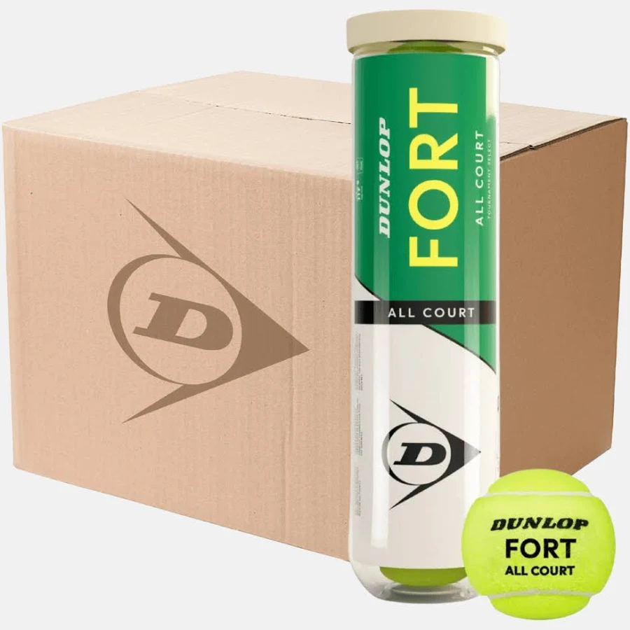 Dunlop Fort All Court cartone da 36 tubi da 4 + omaggio 3 overgrip