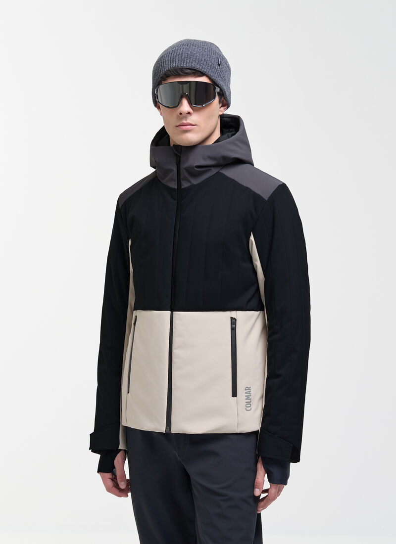 Giacca da sci uomo Colmar Blend colore NERO - DUNE - DARK STEEL 1 Giacca da sci uomo Colmar Blend colore NERO - DUNE - DARK STEEL