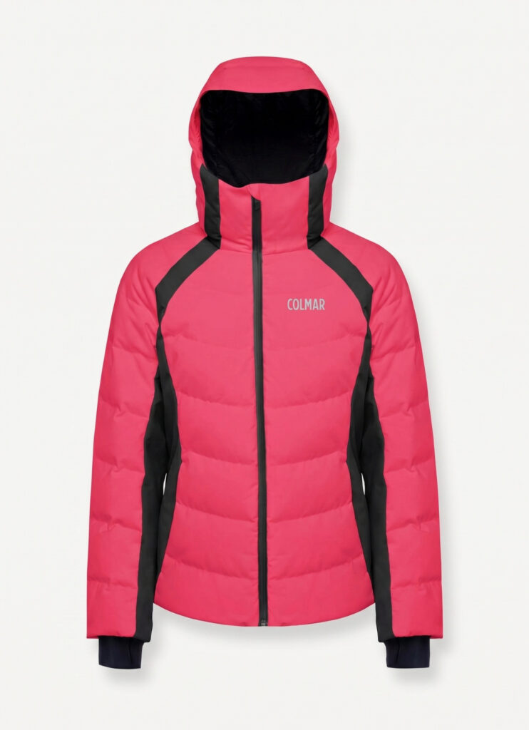 Piumino da sci donna Colmar Shaping colore pink nero