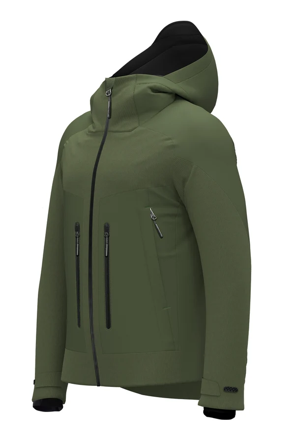 GIACCA SCI UOMO RH+ Bimateric Velvet Jacket VERDE MILITARE 2 GIACCA SCI UOMO RH+ Bimateric Velvet Jacket VERDE MILITARE - immagine 2