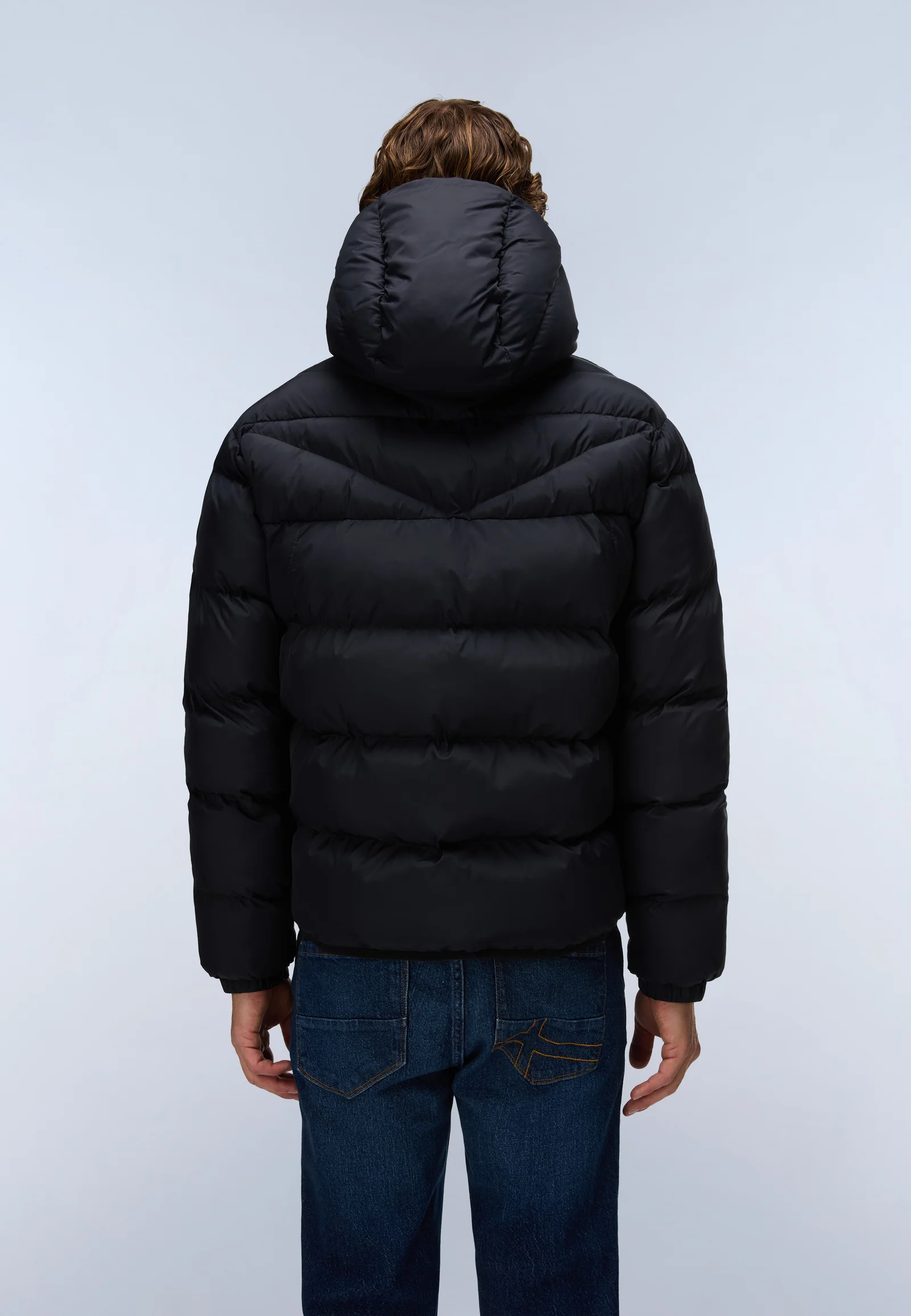 Piumino con Cappuccio Napapijri Molveno uomo nero (NMHN) 4 Piumino con Cappuccio Napapijri Molveno uomo nero (NMHN) - immagine 4