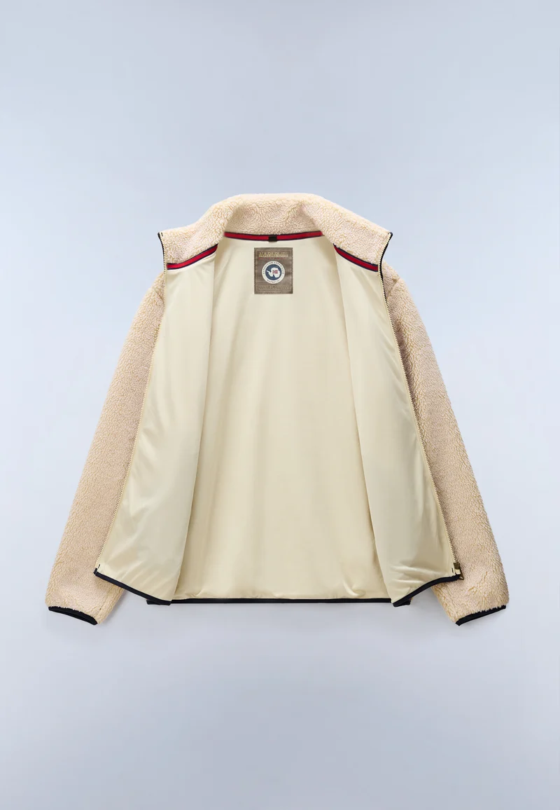 Pile con Zip uomo Napapijri Archive colore Putty (NAPP) 2 Pile con Zip uomo Napapijri Archive colore Putty (NAPP) - immagine 2