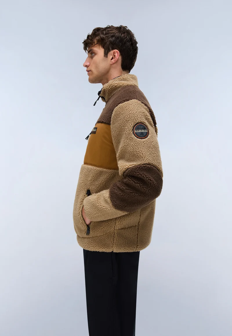 Pile uomo con Zip Napapijri Yupik Multicolour M4E (NYFC) 4 Pile uomo con Zip Napapijri Yupik Multicolour M4E (NYFC) - immagine 4
