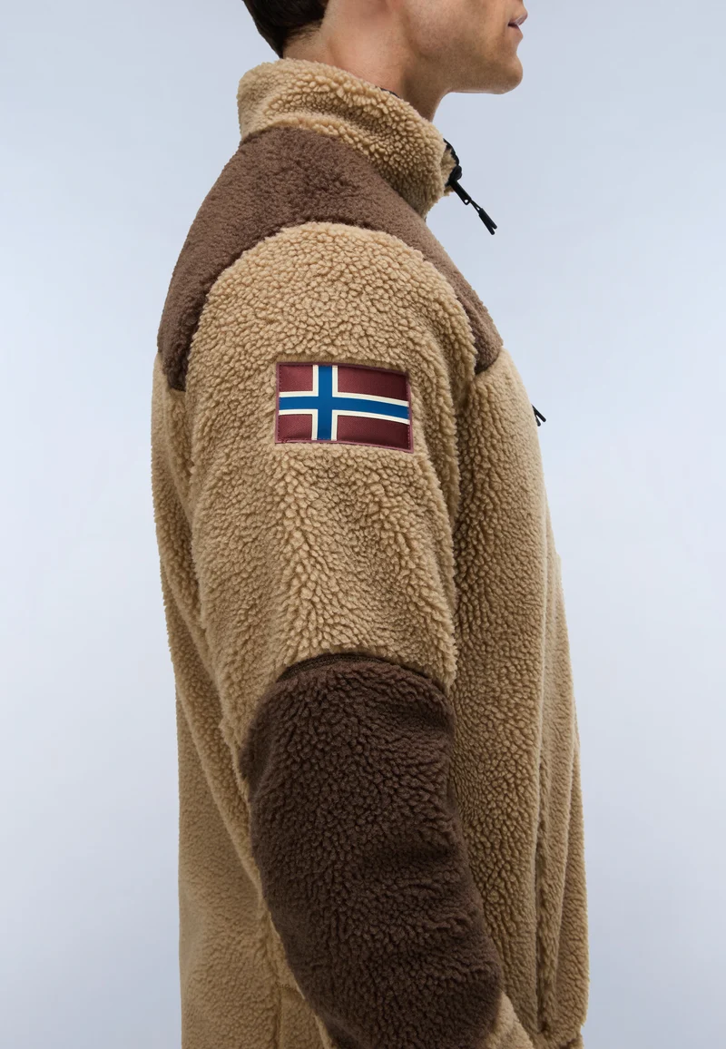 Pile uomo con Zip Napapijri Yupik Multicolour M4E (NYFC) 6 Pile uomo con Zip Napapijri Yupik Multicolour M4E (NYFC) - immagine 6
