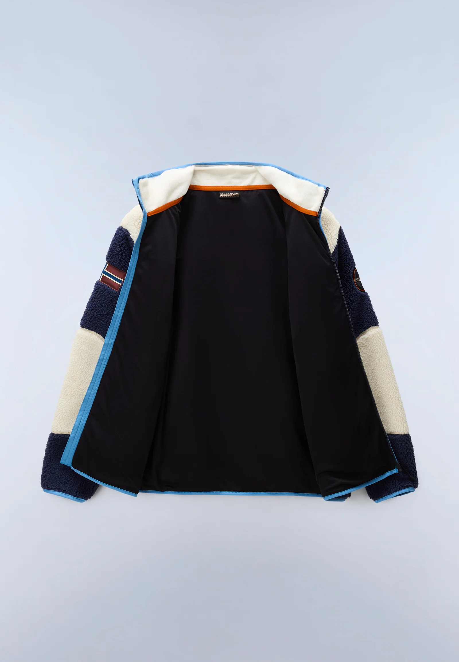 Pile uomo con Zip Napapijri Yupik Multicolour M6E (NYFB) 8 Pile uomo con Zip Napapijri Yupik Multicolour M6E (NYFB) - immagine 8