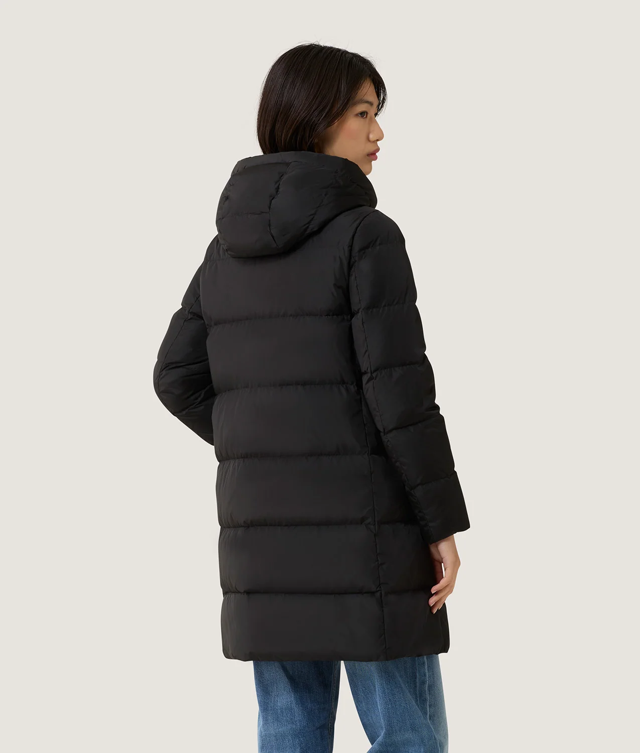 PIUMINO LUNGO DONNA REFRIGIWEAR CATY JACKET NERO 2 PIUMINO LUNGO DONNA REFRIGIWEAR CATY JACKET NERO - immagine 2
