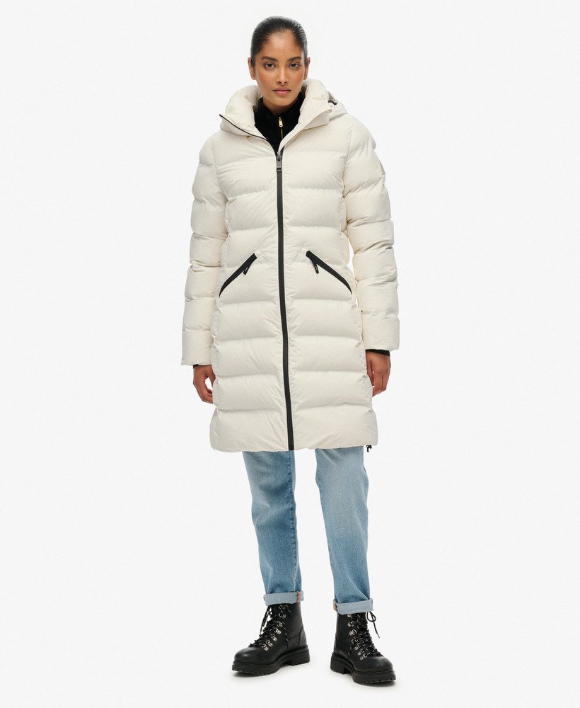 Giacca Imbottita donna Superdry City Mid colore off white (SPCMB) 6 Giacca Imbottita donna Superdry City Mid colore off white (SPCMB) - immagine 6