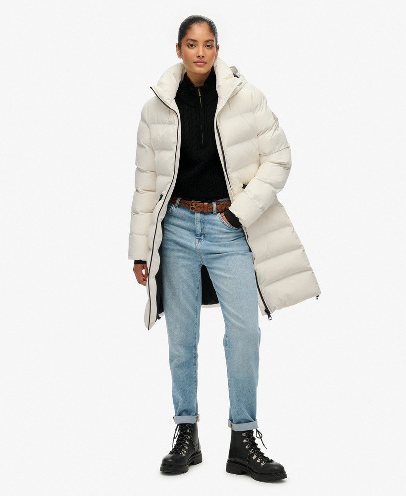 Giacca Imbottita donna Superdry City Mid colore off white (SPCMB) 5 Giacca Imbottita donna Superdry City Mid colore off white (SPCMB) - immagine 5