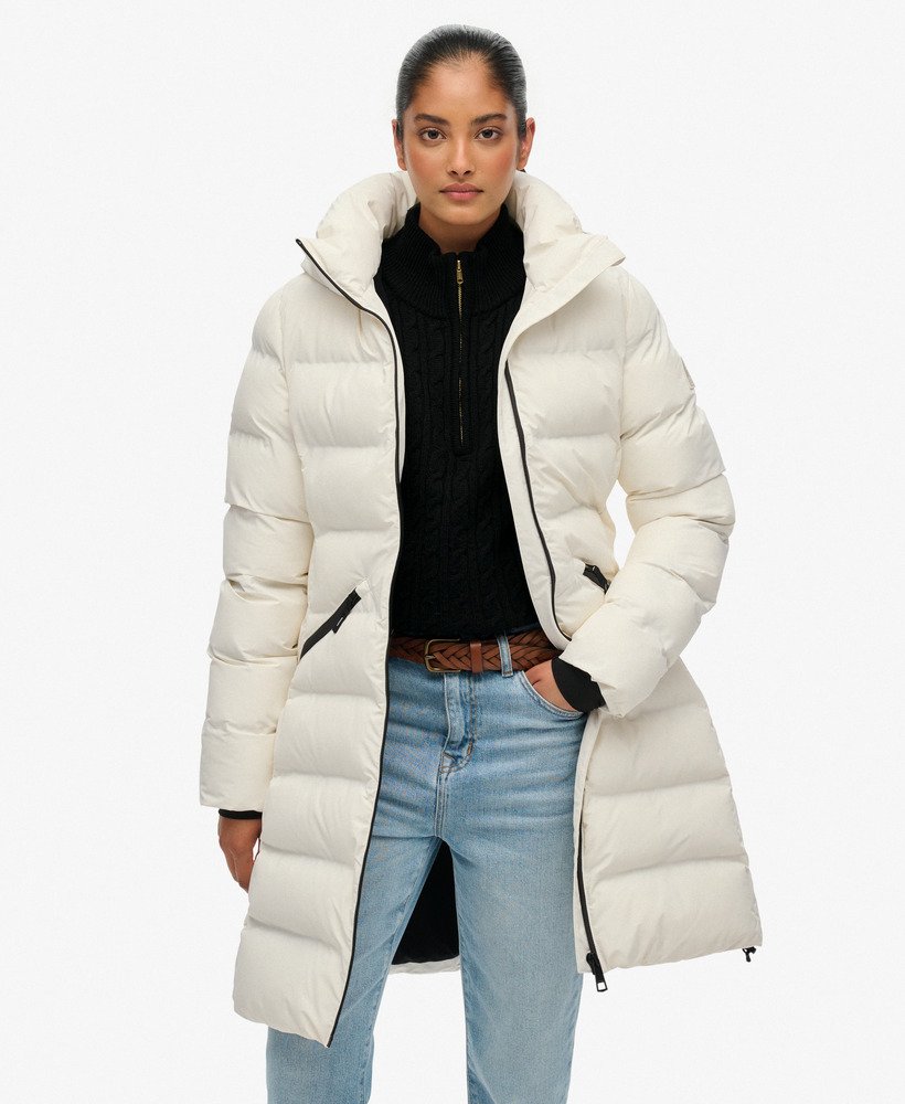 Giacca Imbottita donna Superdry City Mid colore off white